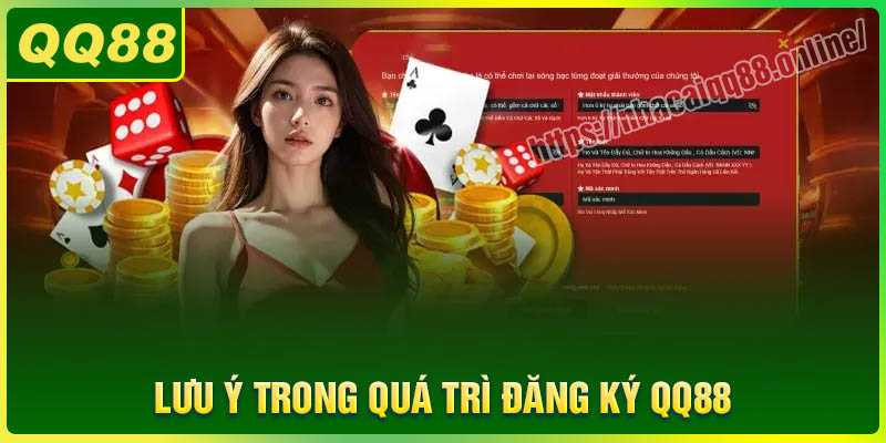 Lưu ý trong quá trình đăng ký QQ88 cần nắm rõ